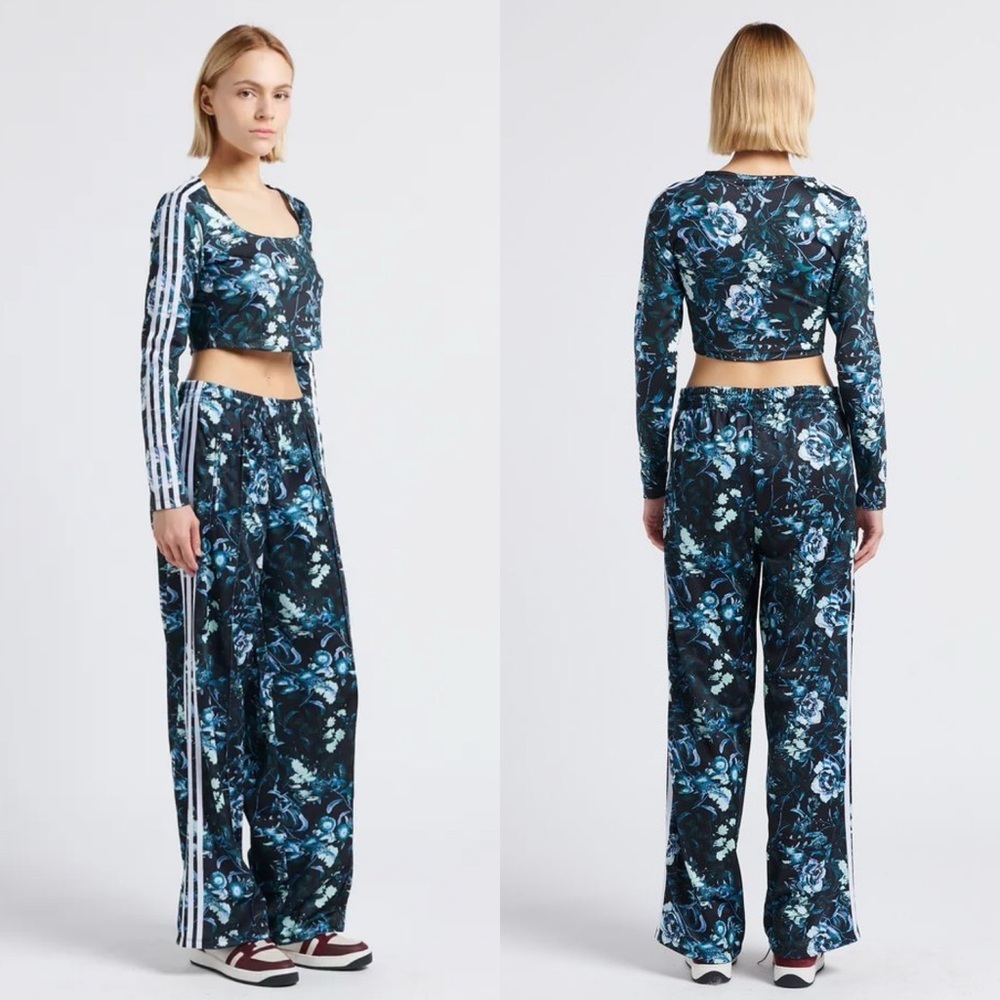 adidas Originals Blue Floral Track Pants